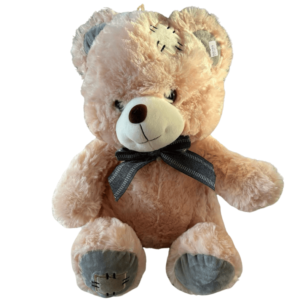 Rosa bamse med sløyfe
